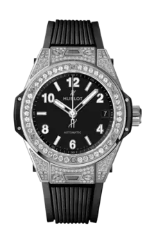 Часы Hublot One click steel pave 39 мм