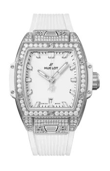 Часы Hublot Spirit of big bang steel white pav 32 мм