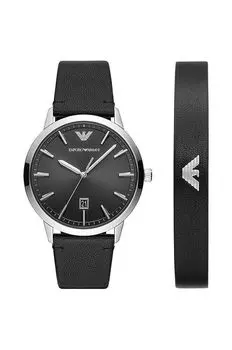 Часы и браслет Emporio Armani, серебро