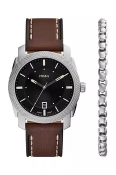 Часы и браслет Fossil, серебряный