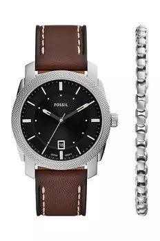 Часы и браслет Fossil, серебряный