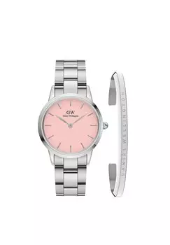 Часы Iconic Link Blush 32 + Браслет Малый Daniel Wellington, цвет silver-coloured