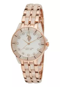 Часы ISABEL U.S. Polo Assn., цвет rose gold white