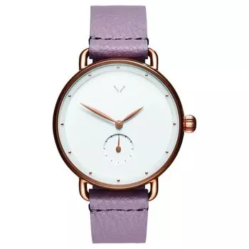 Часы из фиолетовой кожи Mvmt