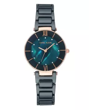 Часы из натурального перламутра с кристаллами фианита Anne Klein