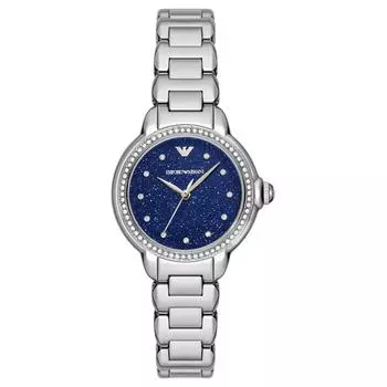 Часы из нержавеющей стали с тремя стрелками EMPORIO ARMANI