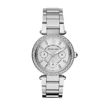 Часы из серебристой стали Michael Kors