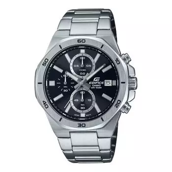 Часы из серой нержавеющей стали Casio