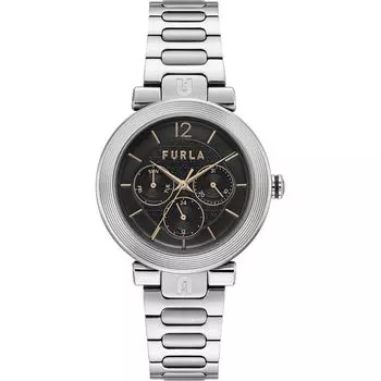 Часы из серой нержавеющей стали Furla, Gray