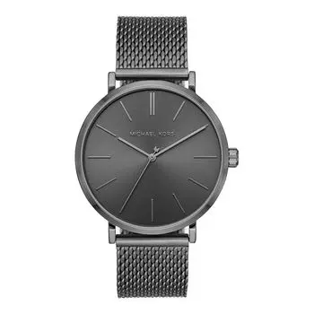 Часы из серой нержавеющей стали Michael Kors