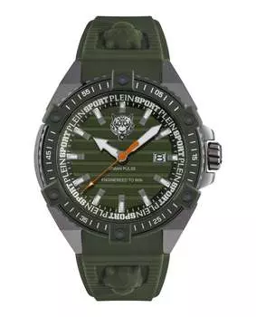 Часы из силикона Urban Pulse PLEIN SPORT, цвет green/gun/green