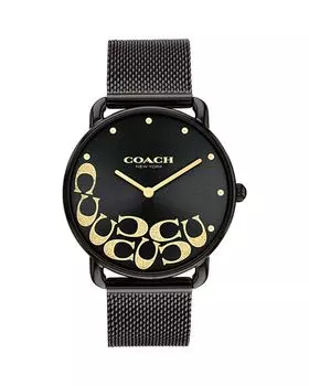 Часы Эллиот, 36 мм COACH, цвет Black