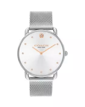 Часы Эллиот, 36 мм COACH, цвет Silver
