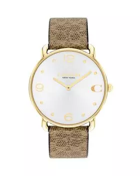 Часы Эллиот, 36 мм COACH, цвет Silver
