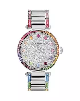 Часы Кэри, 34 мм COACH, цвет Silver