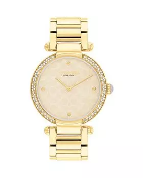 Часы Кэри, 34 мм COACH, цвет Tan/Beige