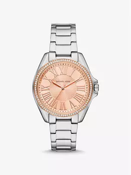 Часы Kaycie pav серебристого тона Michael Kors, мультиколор