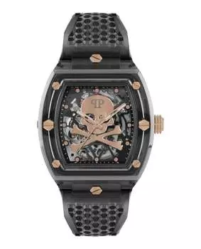 Часы $keleton Crystal Automatic PHILIPP PLEIN, серый/серый/серый