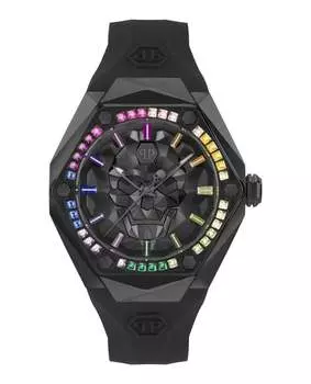 Часы $kull Spikes Crystal PHILIPP PLEIN, черный/черный/черный