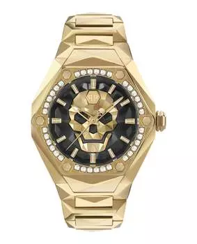 Часы $kull Spikes Crystal PHILIPP PLEIN, золотой/золотой/черный