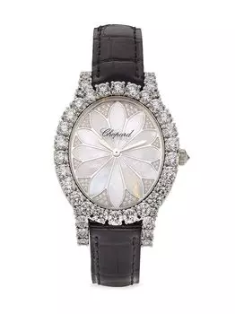Часы L'Heure Du Diamant с бриллиантами и перламутром Chopard, белый