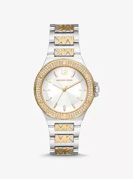 Часы Lennox Pav с двухцветным логотипом Michael Kors