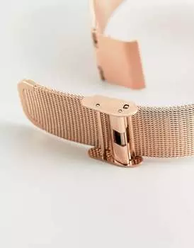 Часы Limit из розового золота с сеткой, размер 38 мм