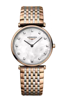 Часы Longines La grande classique с бриллиантами и перламутром 29 мм