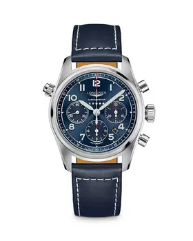 Часы Longines Spirit с хронографом, 42 мм, синий