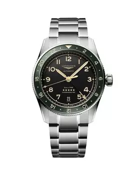 Часы Longines Spirit Zulu Time, 39 мм, черный