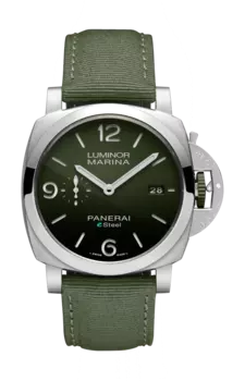 Часы luminor marina esteel verde smeraldo Panerai