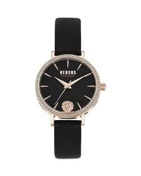 Часы Mar Vista с кристаллами, 34 мм Versus Versace, цвет Black