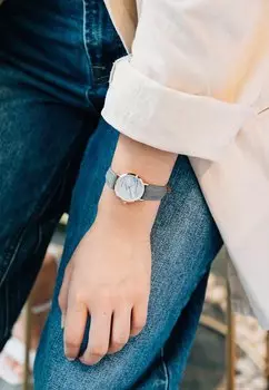 Часы Marble Dia Ultra Thin Miminimalist Victoria Hyde, цвет grau