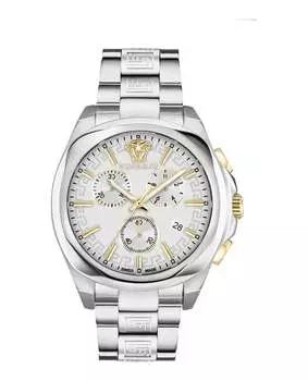 Часы Medusa Chrono Versace, цвет silver/stainless steel/silver