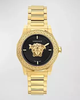 Часы Medusa Deco, 38 мм, с ремешком-браслетом, позолоченные Versace, цвет Ip Yellow Gold