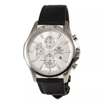Часы Men's CASIO Edifice Series Classic Three Eyes Dial Casual Fashion Watch Black Mens Analog, черный