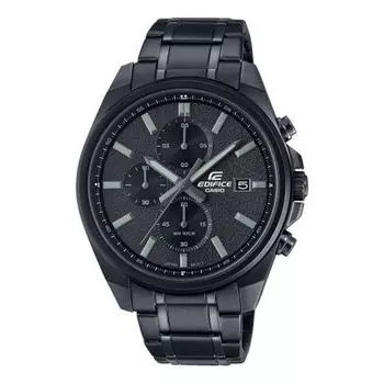 Часы Men's CASIO EDIFICE Series Minimalistic Casual Watch Business Mens Black Analog, черный