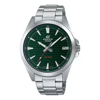 Часы Men's CASIO Minimalistic Business Watch 100m waterproof Mens Silver Analog, цвет silver