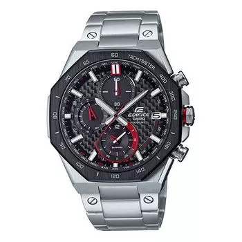 Часы Men's CASIO Outdoor Waterproof Shockproof Solor Wave Stainless Steel Strap Watch Solar Powered Mens Analog, мультиколор
