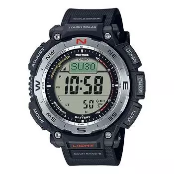 Часы Men's CASIO PRO TREK Series Fashion Sports Waterproof Solar Powered Black Watch Mens, черный