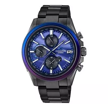 Часы Men's CASIO Quartz Watch Sapphire Fully Automatic Calendar Blue Sapphire Crystal Mens, синий
