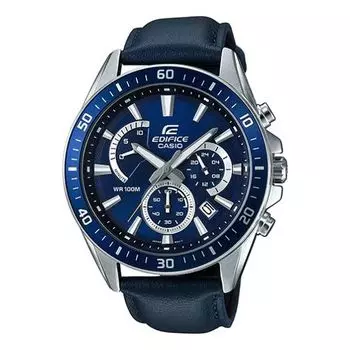 Часы Men's CASIO Racing Design Color Watch Business Mens Blue Analog, синий