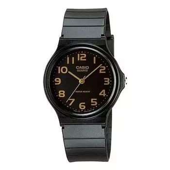 Часы Men's CASIO STANDARD Series Watch Classic Strap Black Dial Mens Black Analog, черный