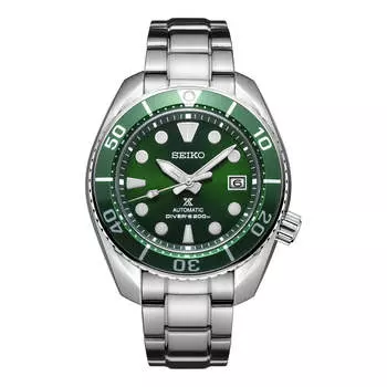 Часы Men's SEIKO 6r Mechanical Watch 200M Green, зеленый
