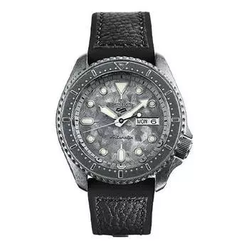 Часы Men's SEIKO No. 5 Series Retro Automatic Mechanical waterproof Watch Gray Black