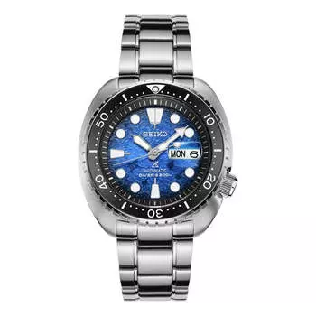 Часы Men's SEIKO PROSPEX Series Sapphire Lens Case Blue Dial Steel Strip 200 Meter Waterproof Mechanical Watch