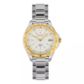Часы Men's SEIKO Solar Energy Business Casual waterproof quartz, золотой