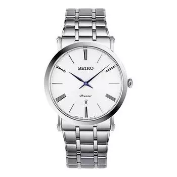Часы Men's SEIKO ultra thin Casual quartz Watch, белый