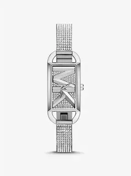 Часы Mini Empire с серебристым браслетом с паве Michael Kors, серебряный