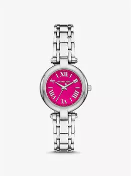 Часы Mini Laney серебристого цвета Michael Kors, розовый